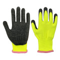 Guantes de trabajo de jardinería para niños con recubrimiento con recubrimiento de látex para las edades de 2 a 12 edades